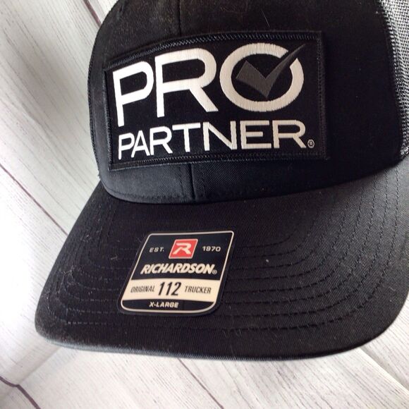 Richardson 112 Trucker XL Hat Pro Partner Black - Picture 2 of 12